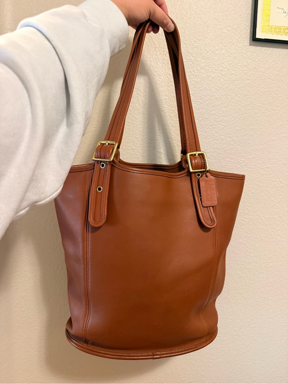 Coach Brown Leather Tote Bag